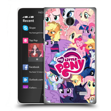 Силиконовый чехол на Nokia X с принтом My little pony Дружба чудо