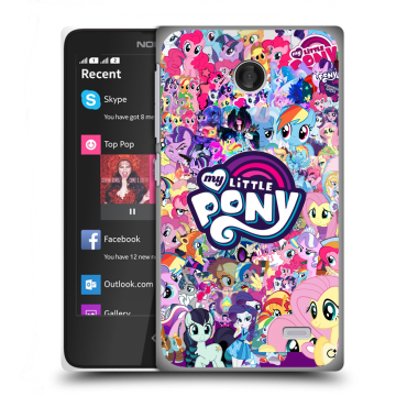 Силиконовый чехол на Nokia X с принтом My little pony Дружба чудо