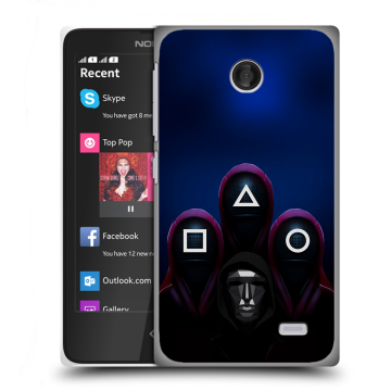 Силиконовый чехол на Nokia X с принтом Игра Кальмара