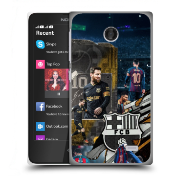 Силиконовый чехол на Nokia X с принтом Messi Barcelona Силиконовый чехол на Nokia X с принтом Messi Barcelona