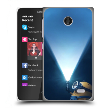 Силиконовый чехол на Nokia X с принтом Миньоны