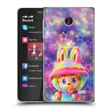 Силиконовый чехол на Nokia X с принтом Labubu Лабубу Силиконовый чехол на Nokia X с принтом Labubu Лабубу