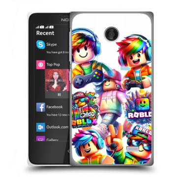 Силиконовый чехол на Nokia X с принтом Roblox Роблокс Силиконовый чехол на Nokia X с принтом Roblox Роблокс
