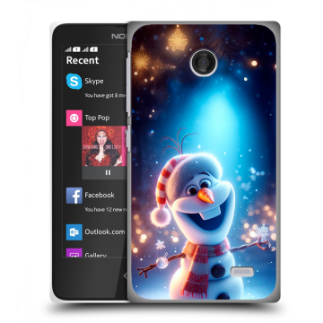 Силиконовый чехол на Nokia X с принтом Новый год