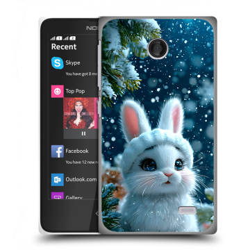 Силиконовый чехол на Nokia X с принтом Новый год