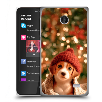 Силиконовый чехол на Nokia X с принтом Новый год