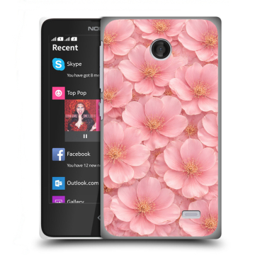 Силиконовый чехол на Nokia X с принтом женский