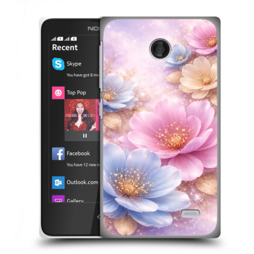 Силиконовый чехол на Nokia X с принтом женский Силиконовый чехол на Nokia X с принтом женский