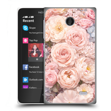 Силиконовый чехол на Nokia X с принтом женский Силиконовый чехол на Nokia X с принтом женский