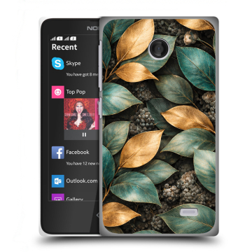 Силиконовый чехол на Nokia X с принтом женский
