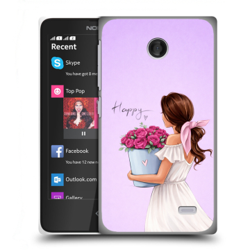 Силиконовый чехол на Nokia X с принтом женский Силиконовый чехол на Nokia X с принтом женский