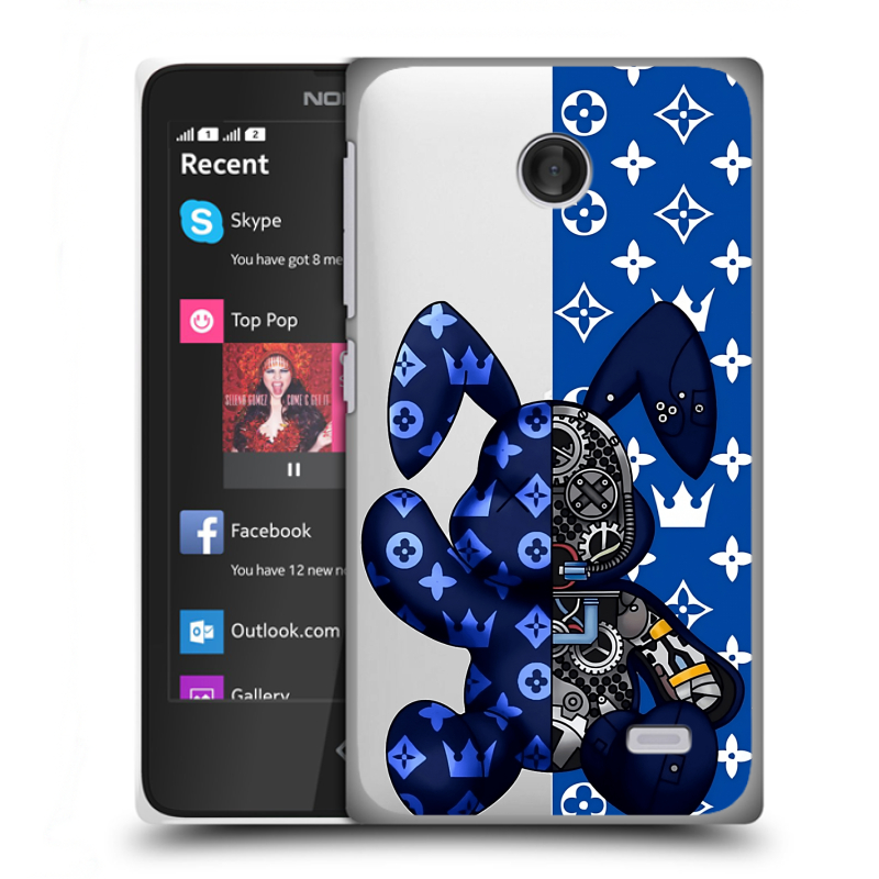 Силиконовый чехол на Nokia X с принтом Луи робот Силиконовый чехол на Nokia X с принтом Луи робот