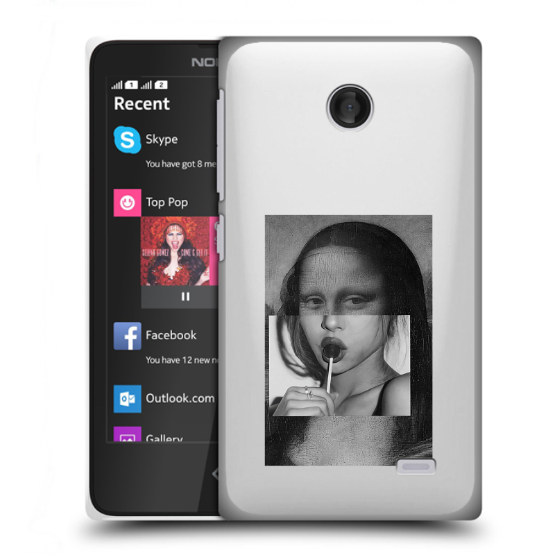 Пластиковый чехол на Nokia X с принтом Мона Лиза Пластиковый чехол на Nokia X с принтом Мона Лиза