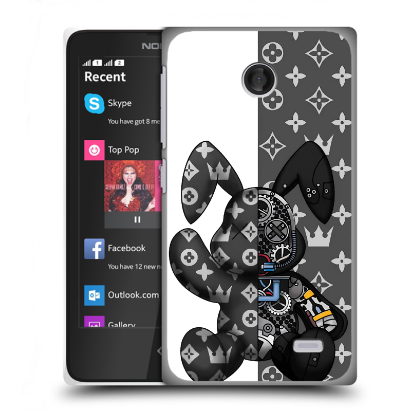 Пластиковый чехол на Nokia X с принтом Луи робот Пластиковый чехол на Nokia X с принтом Луи робот