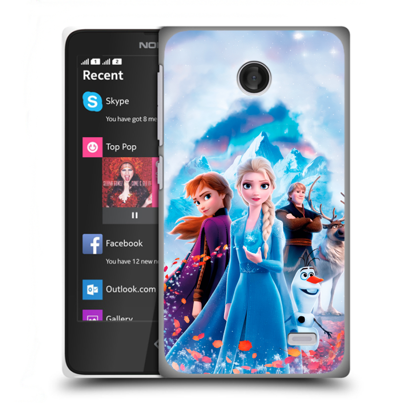 Силиконовый чехол на Nokia X с принтом Холодное сердце Frozen Силиконовый чехол на Nokia X с принтом Холодное сердце Frozen