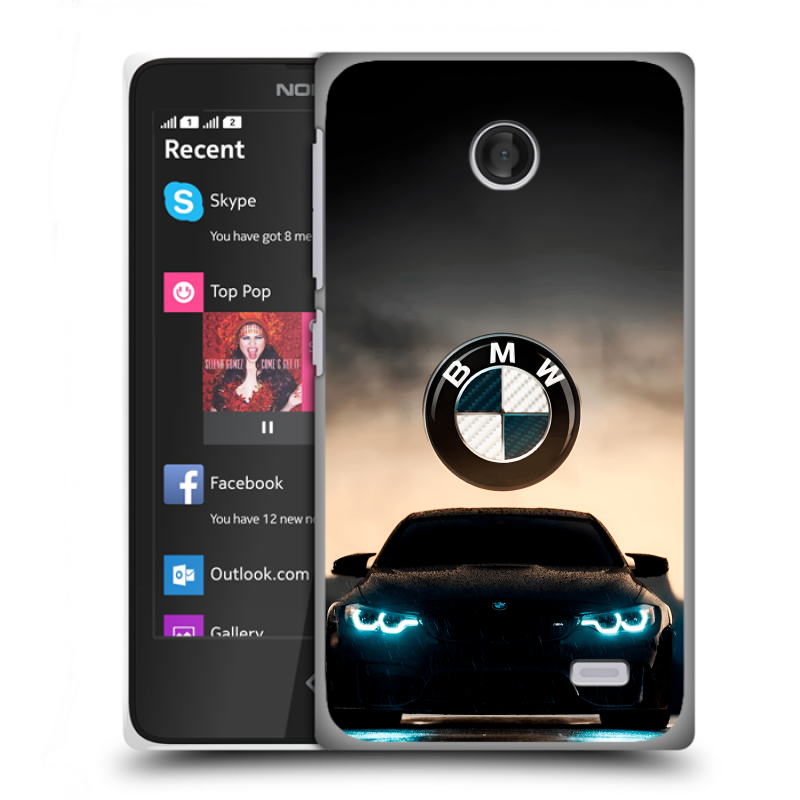 Пластиковый чехол на Nokia X с принтом БМВ BMW Пластиковый чехол на Nokia X с принтом БМВ BMW