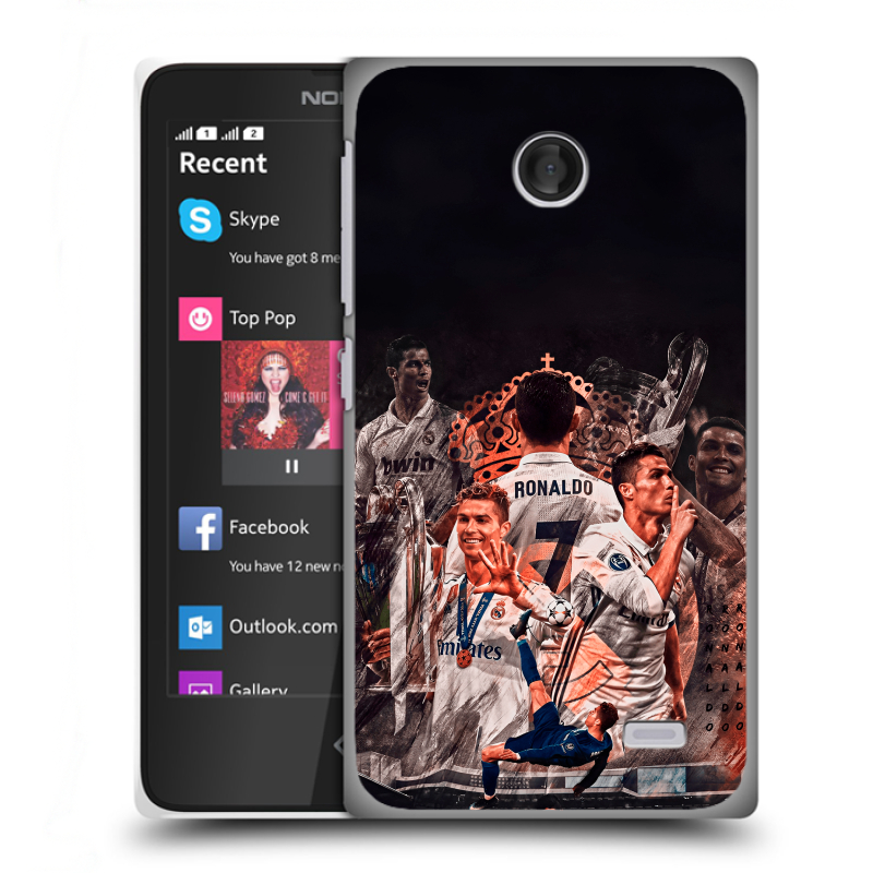Силиконовый чехол на Nokia X с принтом Реал Роналдо Real Ronaldo Силиконовый чехол на Nokia X с принтом Реал Роналдо Real Ronaldo
