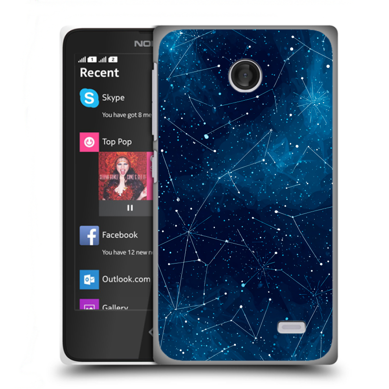 Пластиковый чехол на Nokia X с принтом Космос звезды Пластиковый чехол на Nokia X с принтом Космос звезды