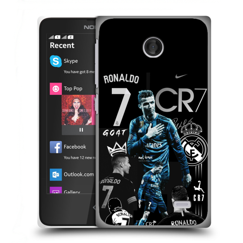 Силиконовый чехол на Nokia X с принтом Реал Роналдо Силиконовый чехол на Nokia X с принтом Реал Роналдо