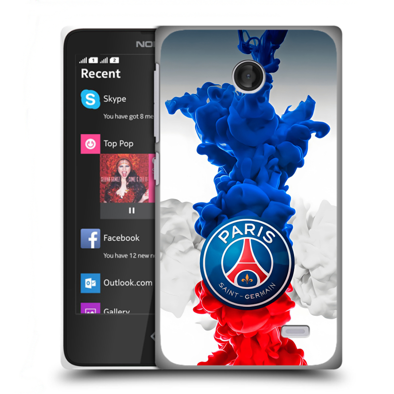 Силиконовый чехол на Nokia X с принтом PSG ПСЖ Силиконовый чехол на Nokia X с принтом PSG ПСЖ