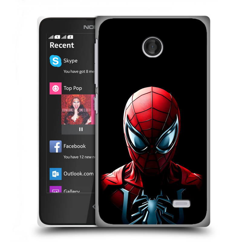 Силиконовый чехол на Nokia X с принтом Spiderman Человек паук Силиконовый чехол на Nokia X с принтом Spiderman Человек паук