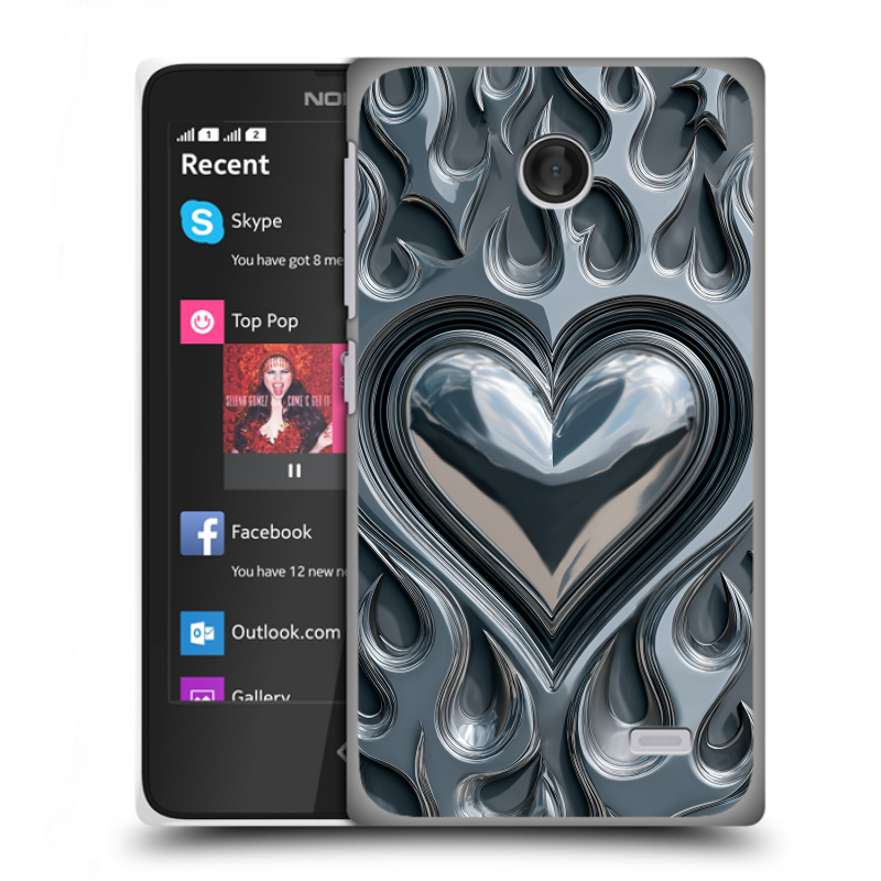 Пластиковый чехол на Nokia X с принтом Y2K Пластиковый чехол на Nokia X с принтом Y2K