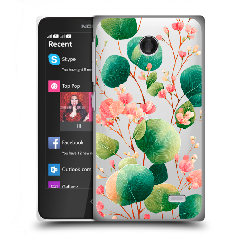 Силиконовый чехол на Nokia X с принтом женский Силиконовый чехол на Nokia X с принтом женский