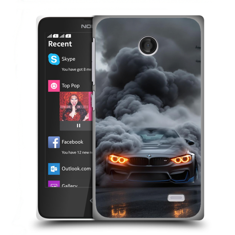 Силиконовый чехол на Nokia X с принтом BMW БМВ Силиконовый чехол на Nokia X с принтом BMW БМВ