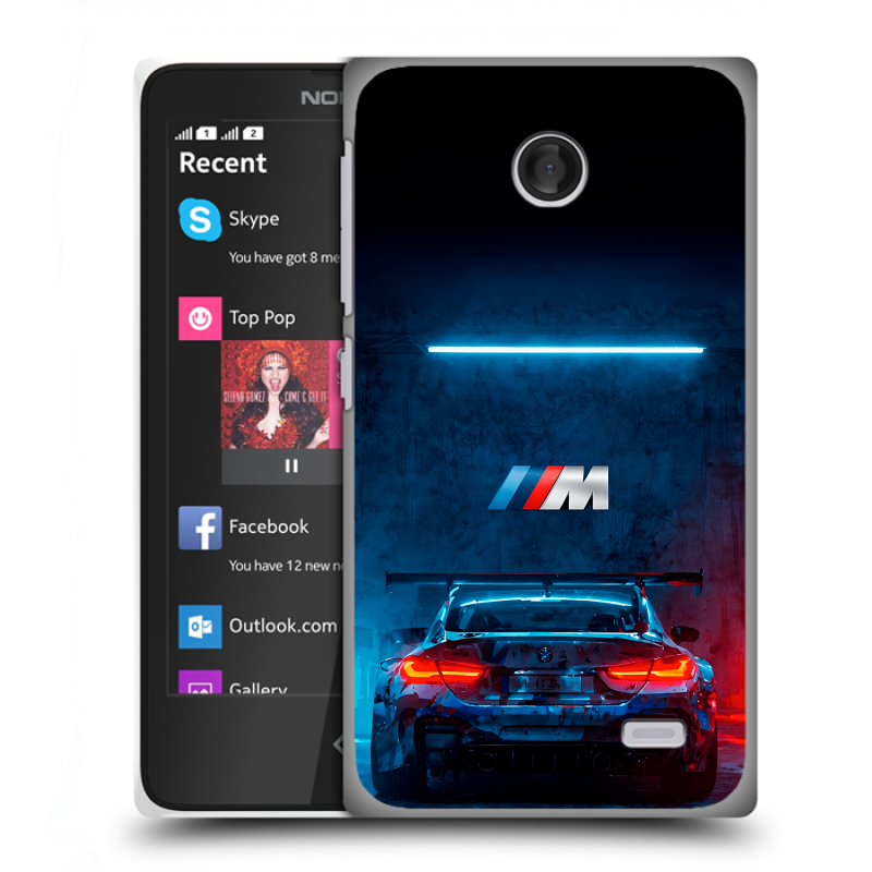 Пластиковый чехол на Nokia X с принтом BMW БМВ Пластиковый чехол на Nokia X с принтом BMW БМВ