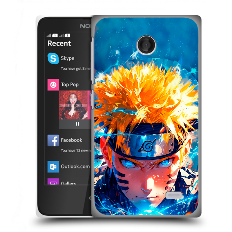 Силиконовый чехол на Nokia X с принтом Аниме Наруто Naruto Силиконовый чехол на Nokia X с принтом Аниме Наруто Naruto