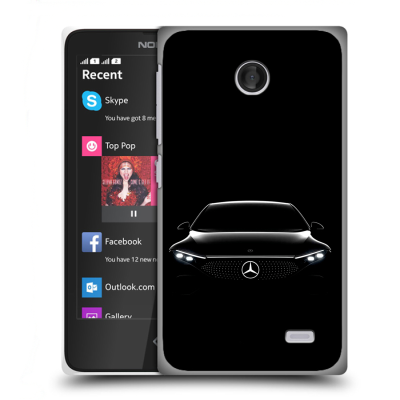 Пластиковый чехол на Nokia X с принтом Mercedes Мерседес Пластиковый чехол на Nokia X с принтом Mercedes Мерседес