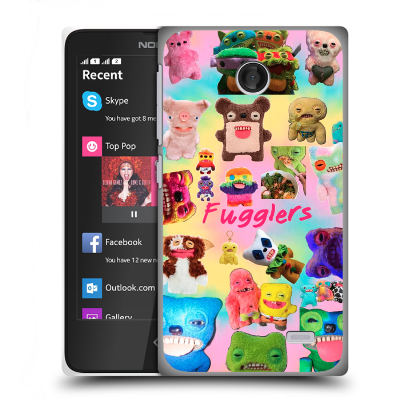 Пластиковый чехол на Nokia X с принтом Флагер Fuggler Пластиковый чехол на Nokia X с принтом Флагер Fuggler
