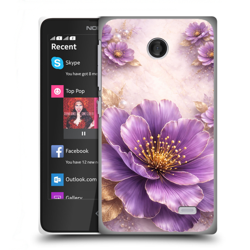 Пластиковый чехол на Nokia X с принтом женский Пластиковый чехол на Nokia X с принтом женский