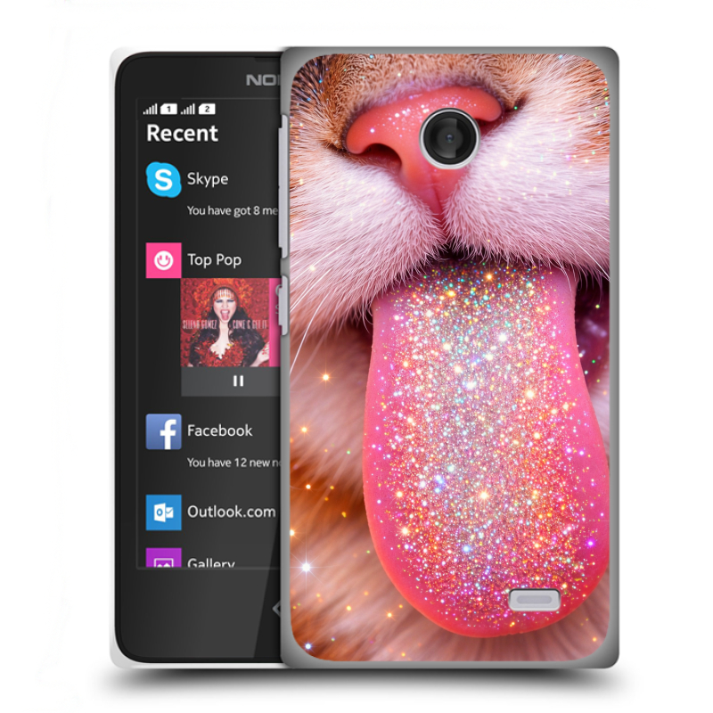 Пластиковый чехол на Nokia X с принтом для девочек Пластиковый чехол на Nokia X с принтом для девочек
