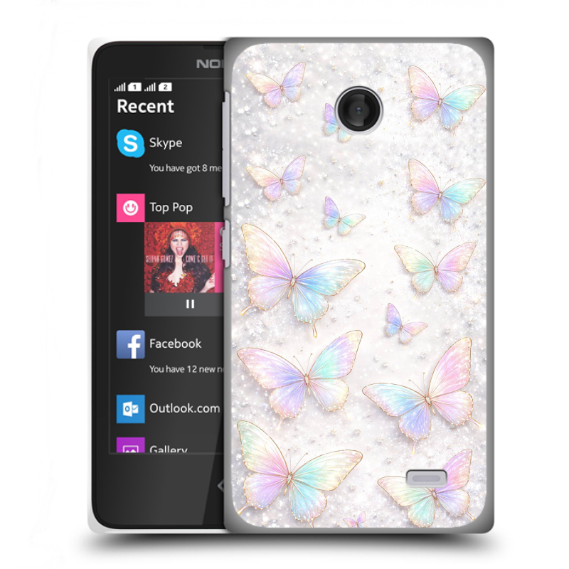 Силиконовый чехол на Nokia X с принтом женский Силиконовый чехол на Nokia X с принтом женский