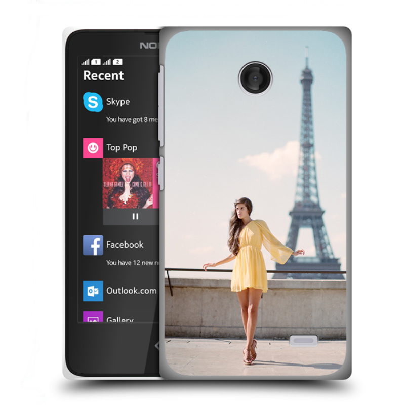 Силиконовый чехол на Nokia X с принтом Париж Силиконовый чехол на Nokia X с принтом Париж