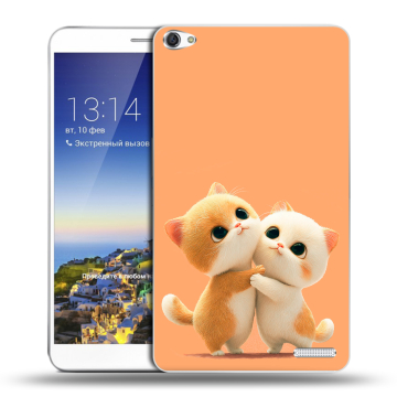 Пластиковый чехол на планшета Huawei MediaPad X1 7.0 с принтом Милые котики Пластиковый чехол на планшета Huawei MediaPad X1 7.0 с принтом Милые котики