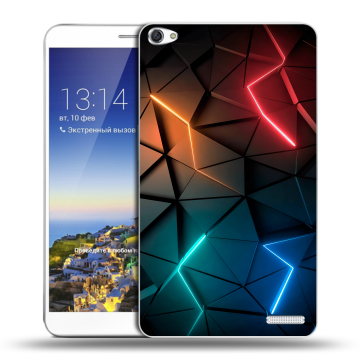 Пластиковый чехол на планшета Huawei MediaPad X1 7.0 с принтом Абстракция неон Пластиковый чехол на планшета Huawei MediaPad X1 7.0 с принтом Абстракция неон