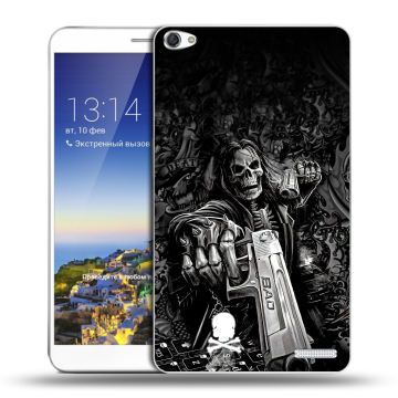 Пластиковый чехол на планшета Huawei MediaPad X1 7.0 с принтом Скелет Пластиковый чехол на планшета Huawei MediaPad X1 7.0 с принтом Скелет