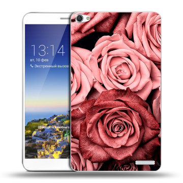 Пластиковый чехол на планшета Huawei MediaPad X1 7.0 с принтом Цветы розы Пластиковый чехол на планшета Huawei MediaPad X1 7.0 с принтом Цветы розы