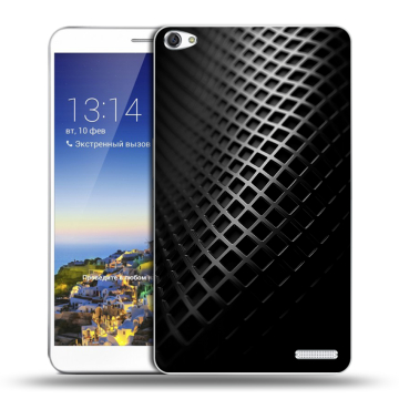 Пластиковый чехол на Huawei MediaPad X1 7.0 с принтом Текстура металла