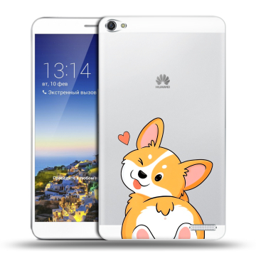 Пластиковый чехол на Huawei MediaPad X1 7.0 с принтом Корги