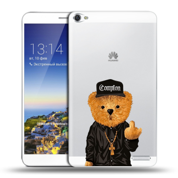 Пластиковый чехол на Huawei MediaPad X1 7.0 с принтом Плюшевый медведь
