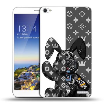 Пластиковый чехол на Huawei MediaPad X1 7.0 с принтом Луи робот