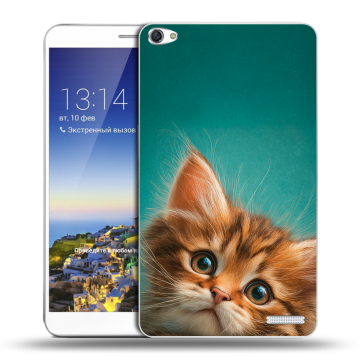 Пластиковый чехол на Huawei MediaPad X1 7.0 с принтом котенок