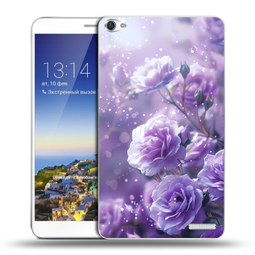 Пластиковый чехол на Huawei MediaPad X1 7.0 с принтом Розы цветы