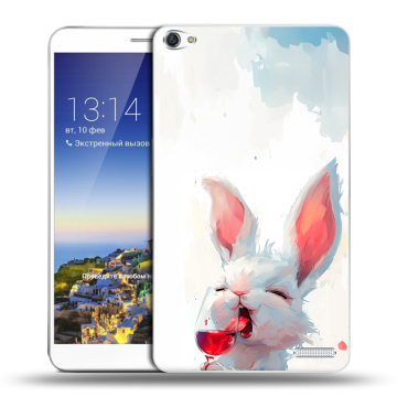 Пластиковый чехол на Huawei MediaPad X1 7.0 с принтом кролик зайчик
