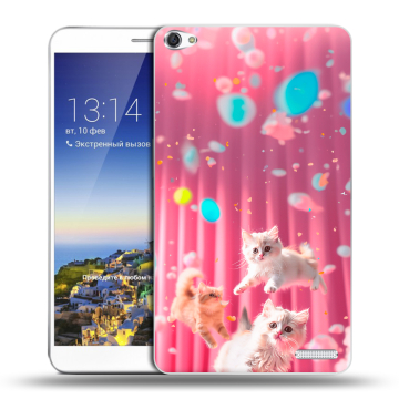 Пластиковый чехол на Huawei MediaPad X1 7.0 с принтом милые котики Пластиковый чехол на Huawei MediaPad X1 7.0 с принтом милые котики