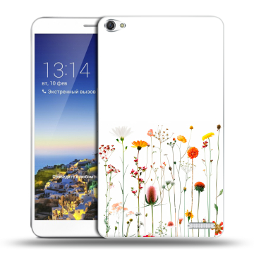 Пластиковый чехол на Huawei MediaPad X1 7.0 с принтом цветы