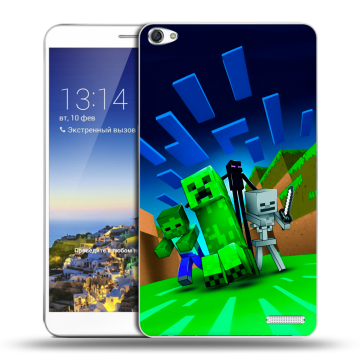 Пластиковый чехол на Huawei MediaPad X1 7.0 с принтом Майнкрафт